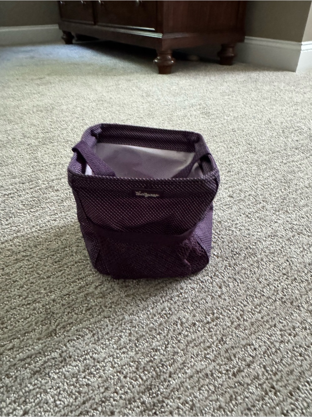 Thirty-one Purple polka dot Organizer Tote